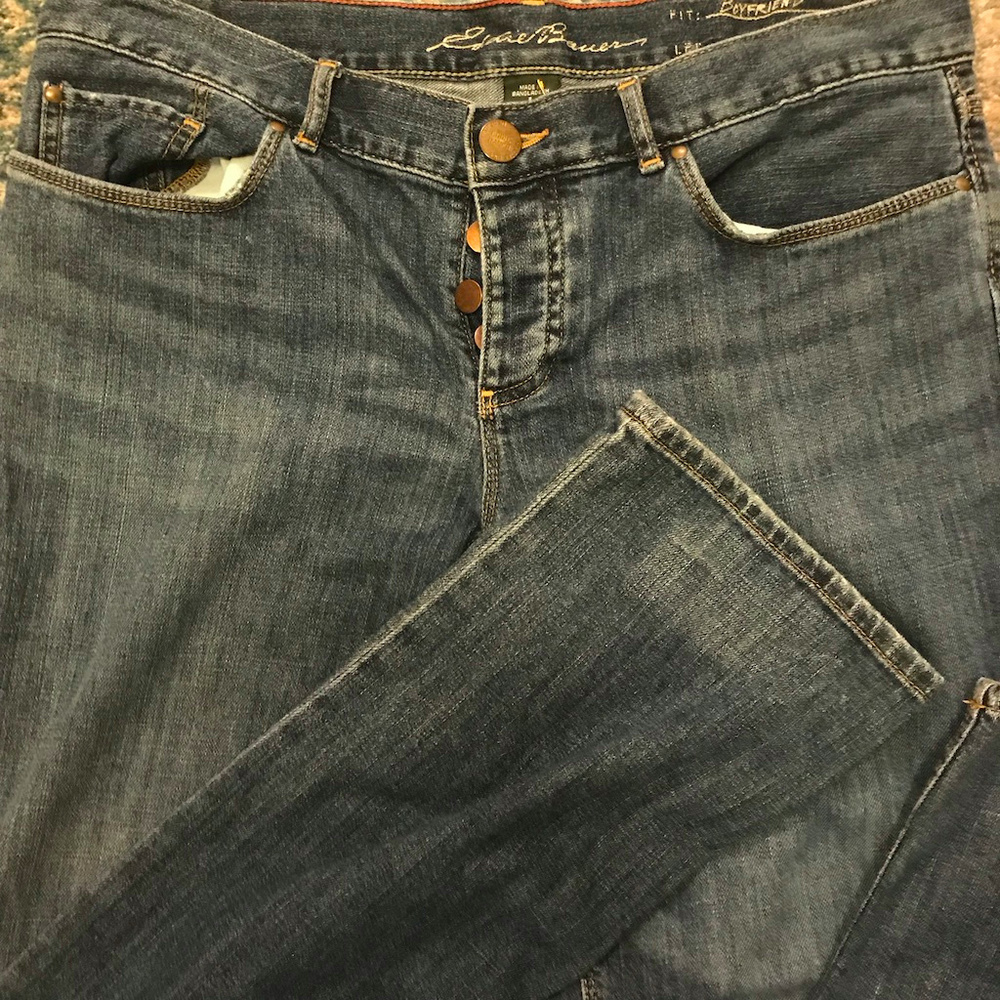Eddie Bauer Button Fly Boyfriend Jeans